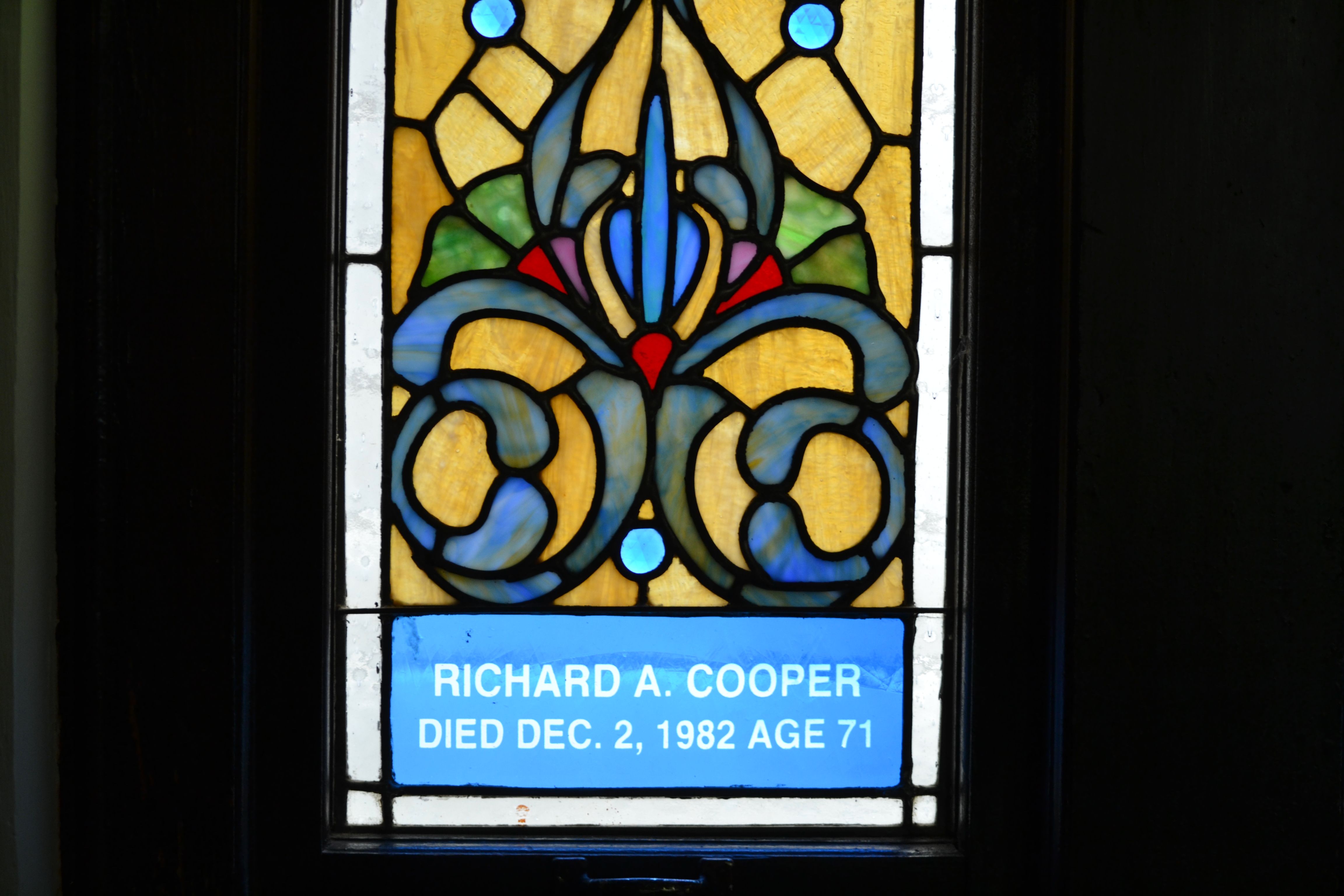 Geometric Dedication: Richard A. Cooper, Estelle C. Cooper — view 2