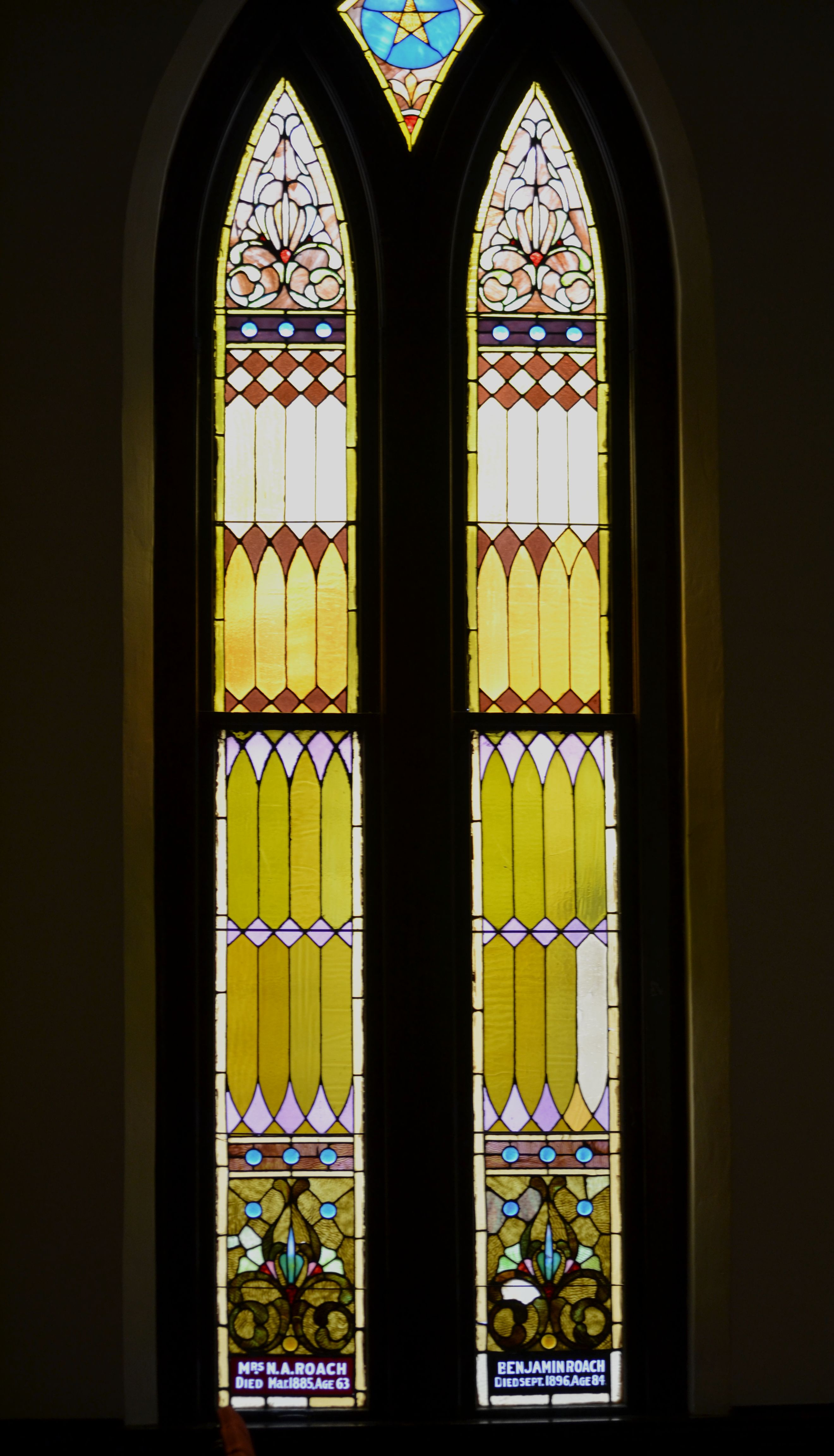 Geometric Dedication: Mrs. N.A. Roach, and Benjamin Roach
